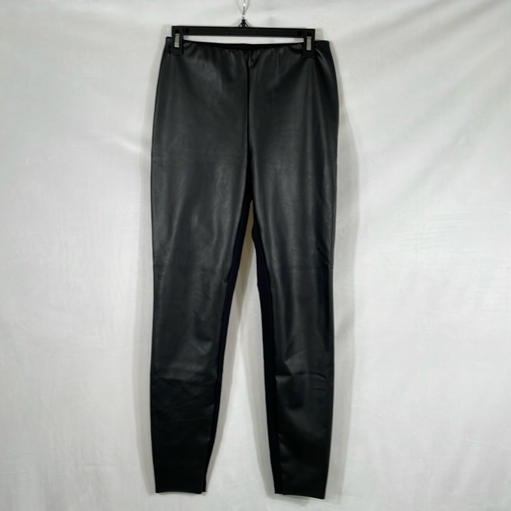 Tuckernuck Wolford Vegan Leather Jo Legging Size 10 Black EUC Like New